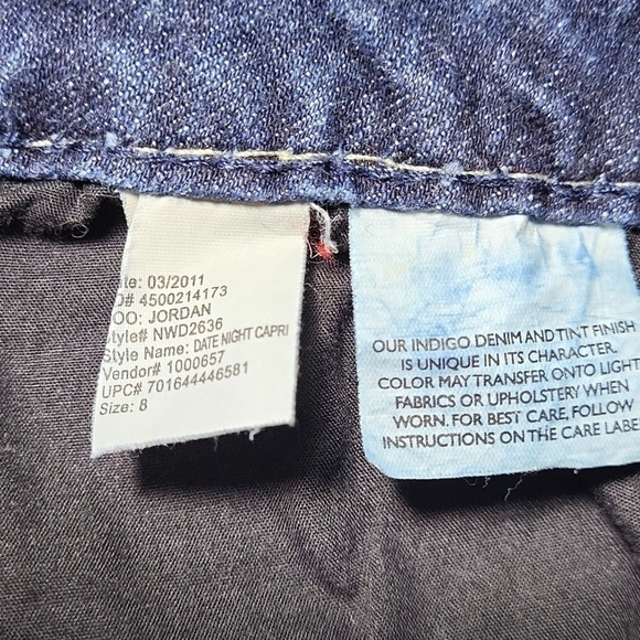 Nine West Date Night Capri Zipped Cuff Jeans - Picture 8 of 8